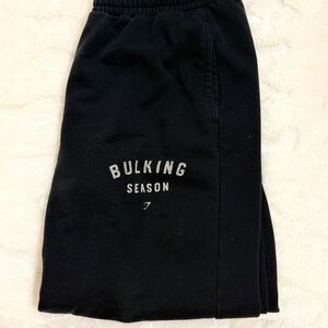 Gymshark Kids Black Joggers with Bulking Season Design